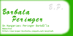 borbala peringer business card